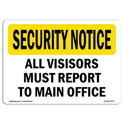 Security Notice Sign