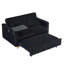 Adaptateur de table en velours côtelé noir avec pupitre et support pour musicien-1522720461