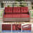 6 Piece Brown Wicker Patio Furniture with Cushions-103988224