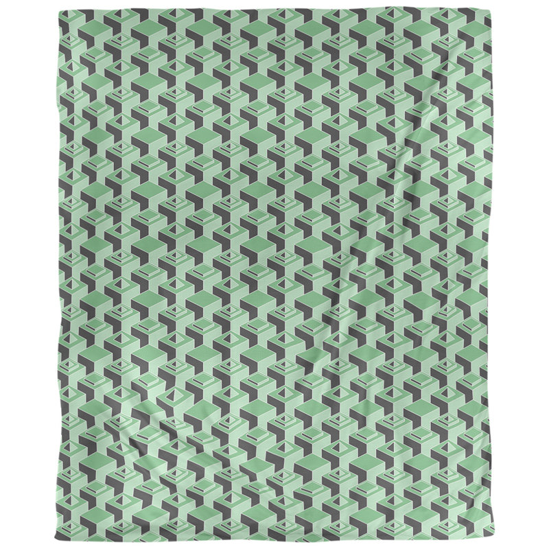 Tissu skyscrapers, Sergé de coton, L 58 po x l 36 po, Vert