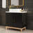 Dorota 31.6'' Single Bathroom Vanity with Solid + Manufactured Wood Top