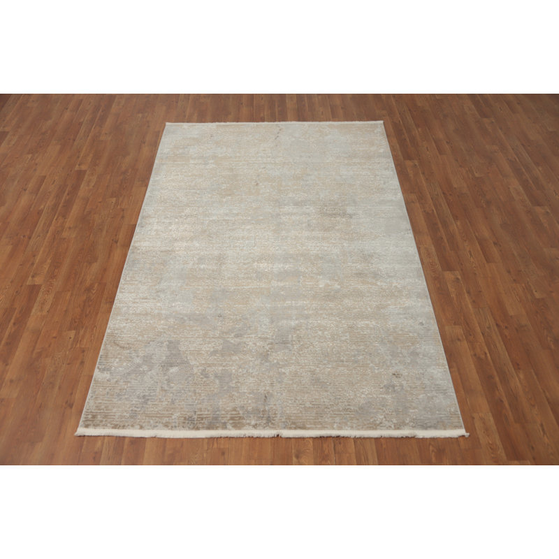 Tapis oriental contemporain abstrait 5 x 7