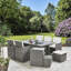 Allexia 10 - Person Patio Dining Set Umbrella Hole Included Rectangular Table with Cushions Included-114666542-36833068