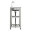 17 Stories W Single Bowl Stainless Steel Freestanding Kitchen Sink with 2 Faucet Holes-1284524258