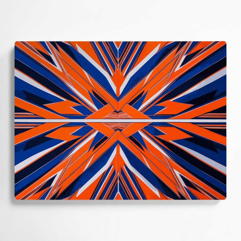 Art mural en métal Hard Edge 87, H 16 po x l 20 po