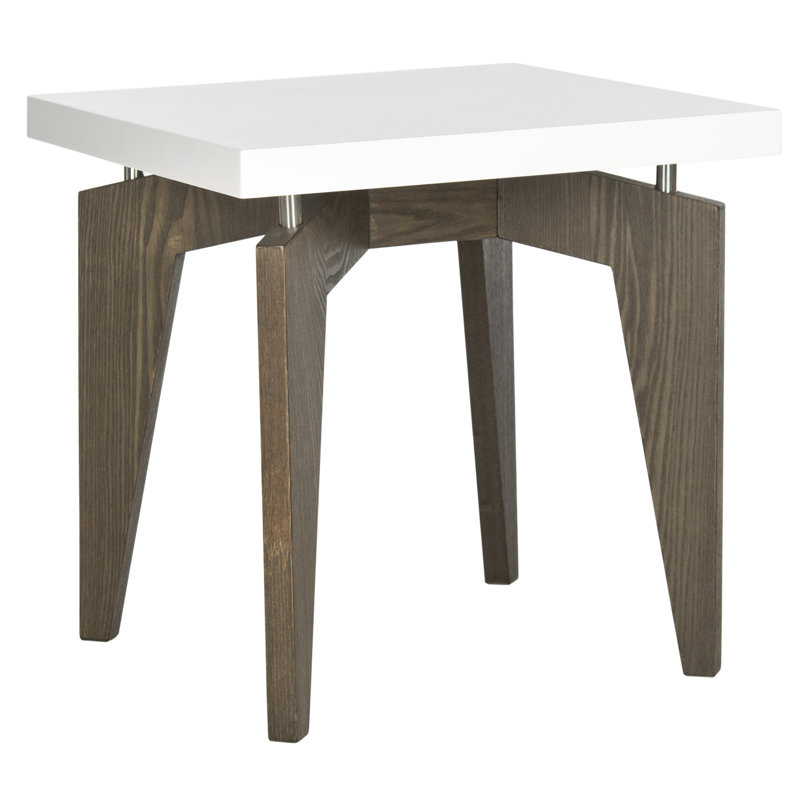 Delray End Table, Dark Brown