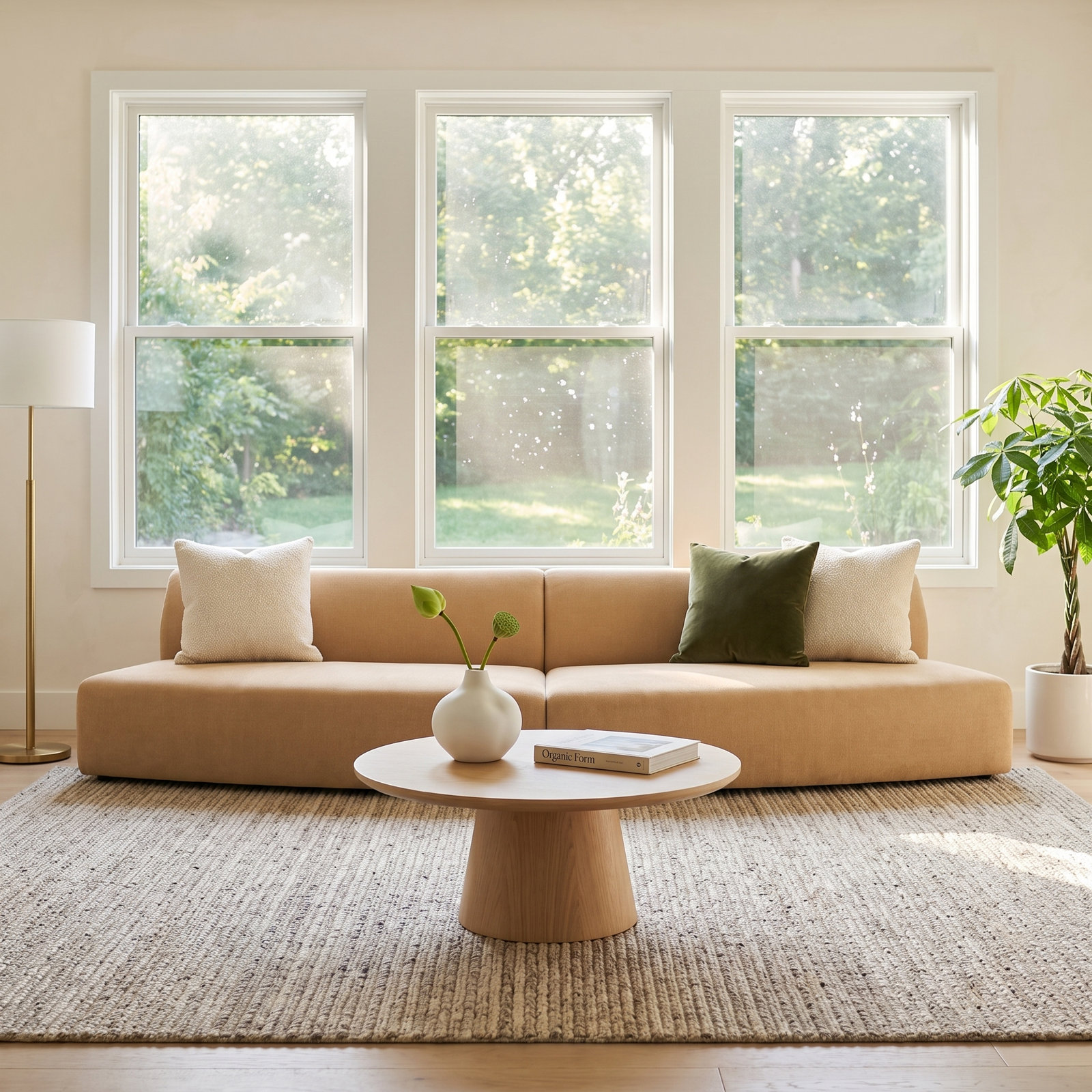 REMI Modular Upholstered Reversible Sectional, Yellow Polyester