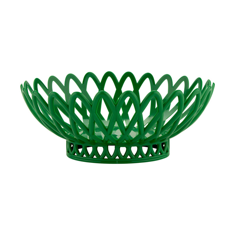 G.E.T. Plastic Oval Serving Basket - PP, Rainforest Green
