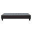 Base de lit tapissier gris foncé
