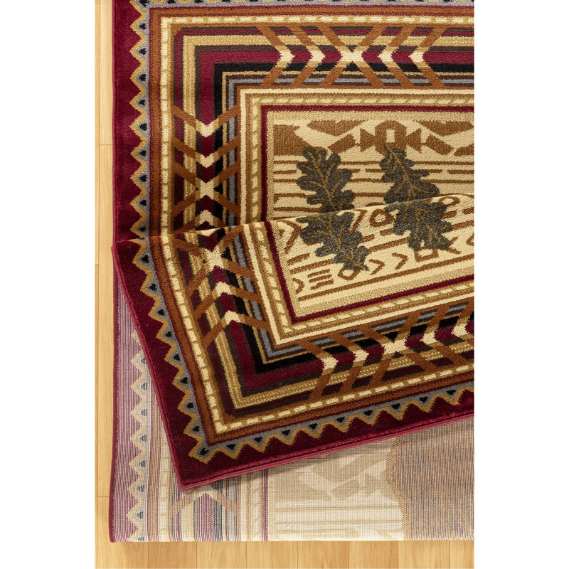 Tapis multicolore Nature's Nest Lodge - 7 pi 10 po x 10 pi 3 po