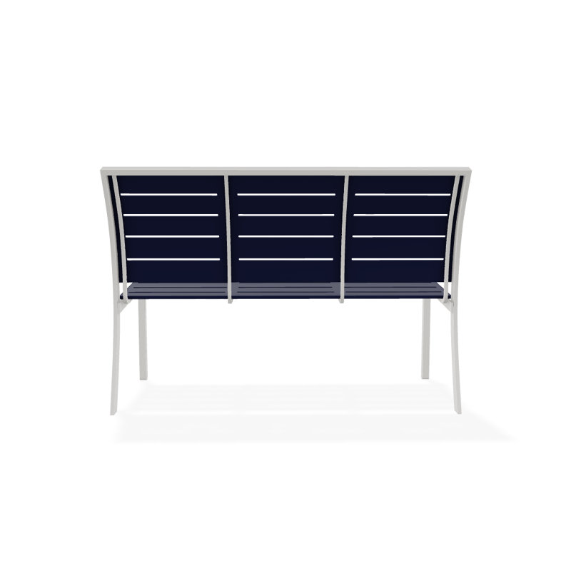 Bazza Outdoor Bench, Desert P60, Textured Snow