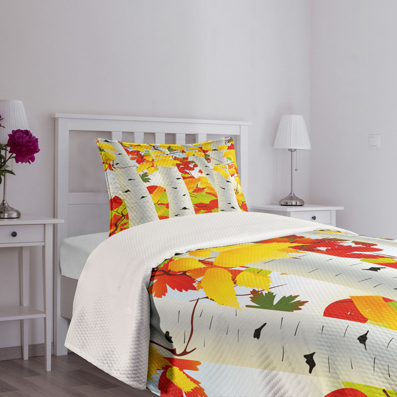 White Quilted Twin Bedspread Set for Kids