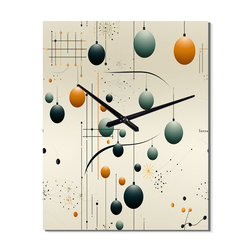 Horloge murale Harmonious Sphere And Lines Balance Zen, Grand
