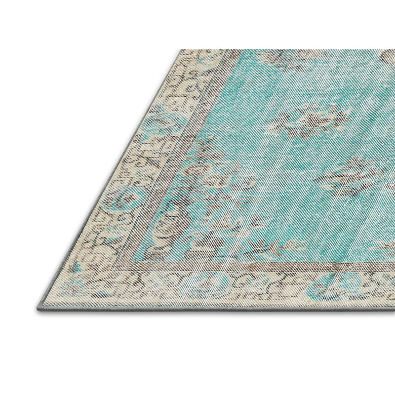 Tapis oriental bleu / gris, Rectangle 5 pi x 8 pi