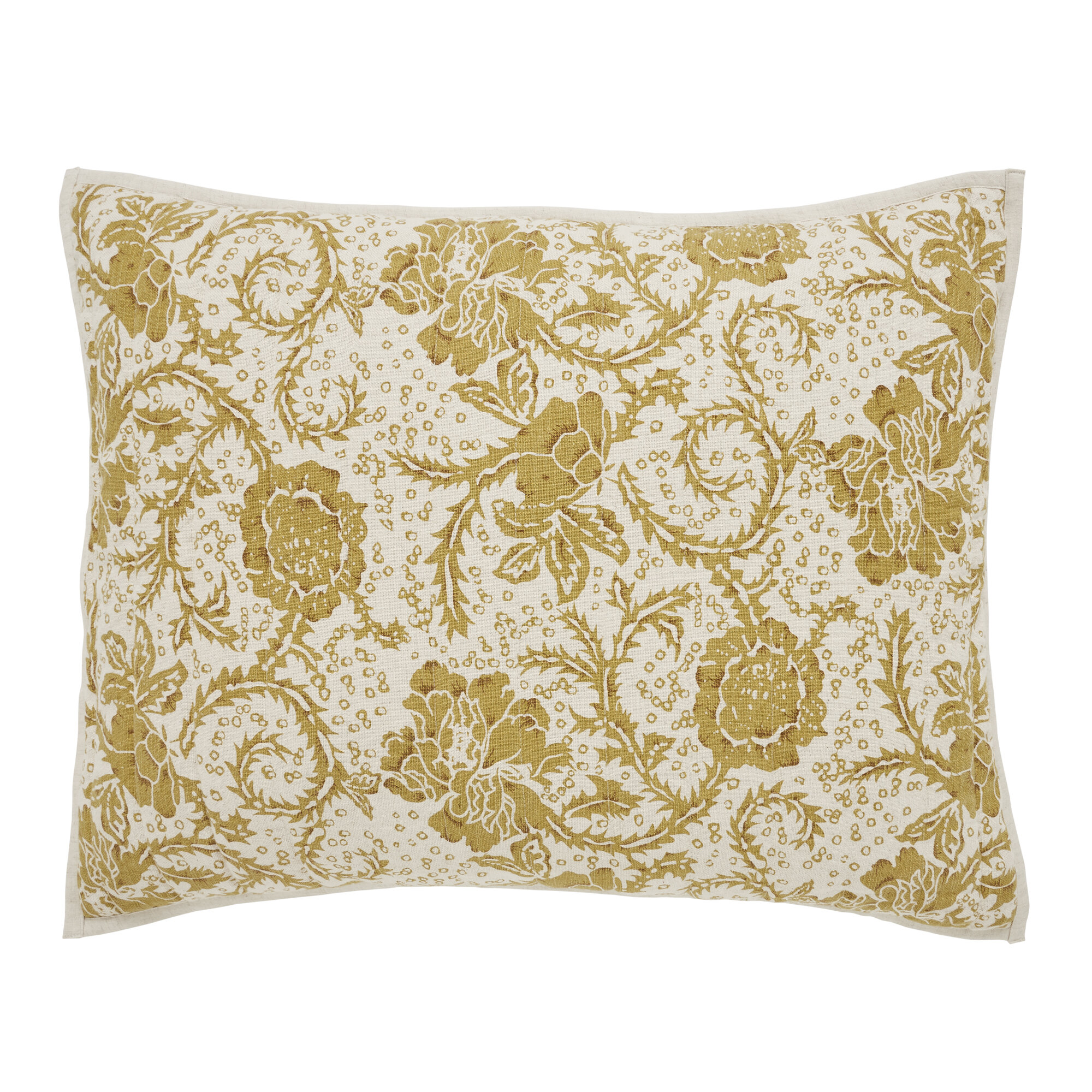 VHC Filled Pillow Fabric in Black and Tan