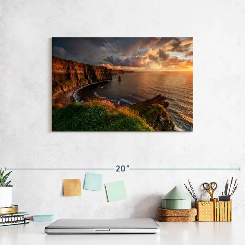 Senne Cliffs Of Moher Before Dark, 8" H x 12" W
