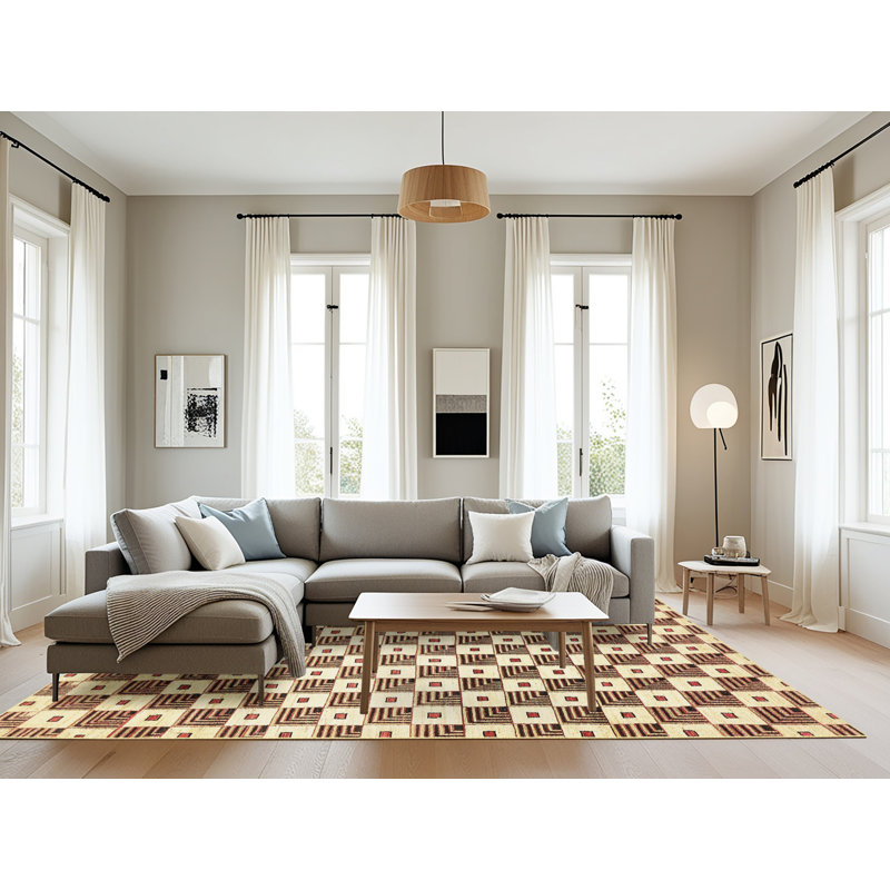 Alizander Abstract Indoor Rug, Rectangle 8' x 12'