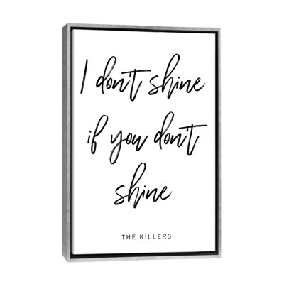 "Shine Killers", reproduction d’art textuel