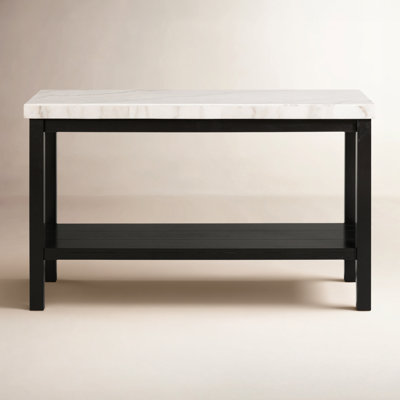 Benniton 48'' Marble Top Console Table