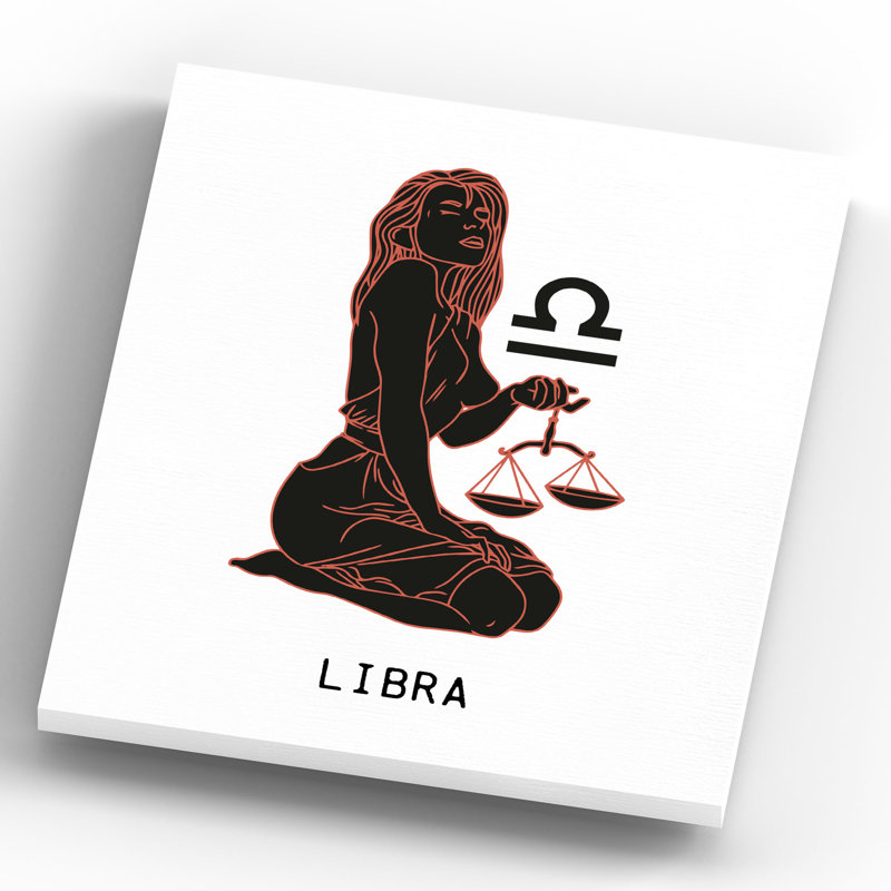 Kana Zodiac Libra - Print on Wood