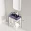 Lavabo de salle de bain 24 "sans armoire, lavabo en céramique mauve