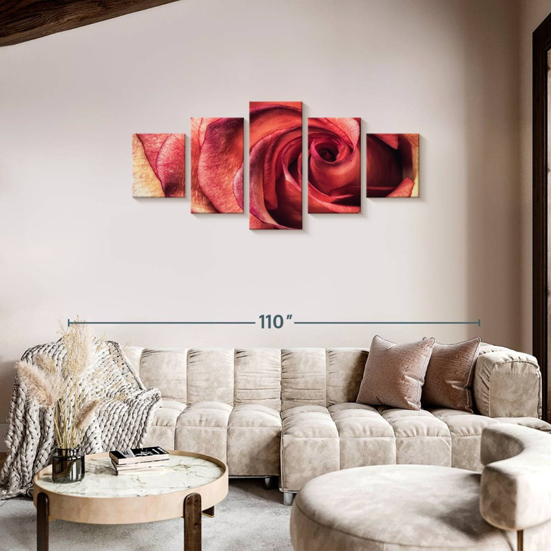 Stunning Pink Rose, 34" H x 74" W