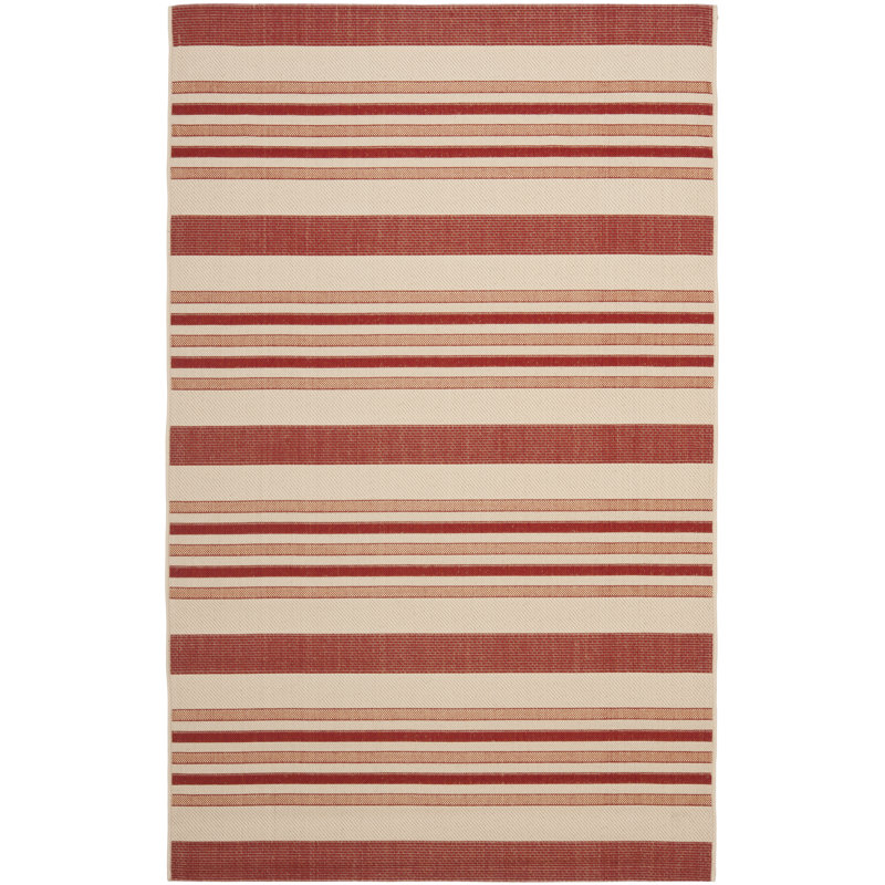 Herefordshire Performance Striped Indoor/Outdoor Area Rug, Rectangle 9' x 12'