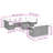 Vidaxl Garden Sofa Set Grey, Dark Grey