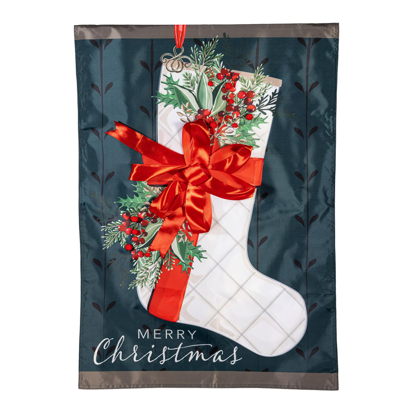 Drapeau de maison de Noël