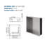 Niche de douche en acier inoxydable 12 po x 12 po, nickel brossé-1548605542-1548605539
