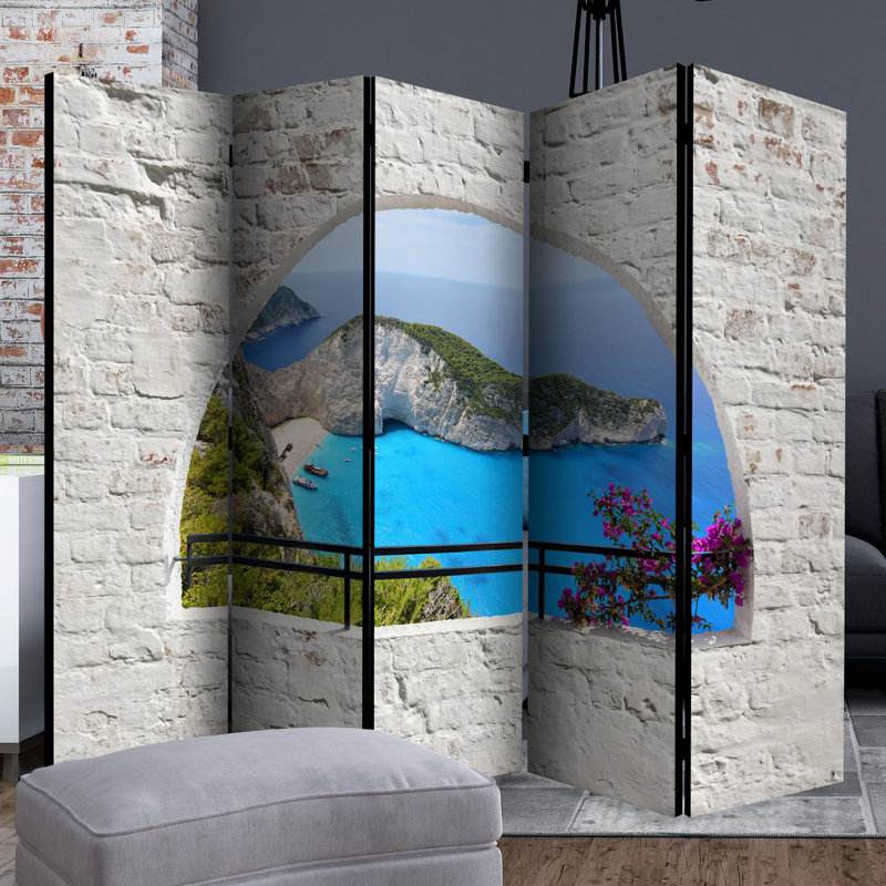Gholston 225cm W x 172cm H 5 - Panel Folding Room Divider