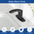 Automatic Sensor Touchless Bathroom Sink Faucet With Deck Plate In Matte Black