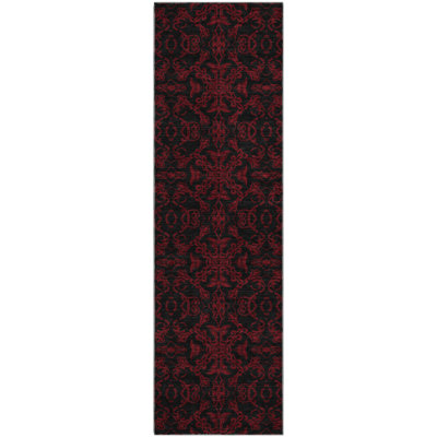 Premium Machine Washable Prisco Red Rug