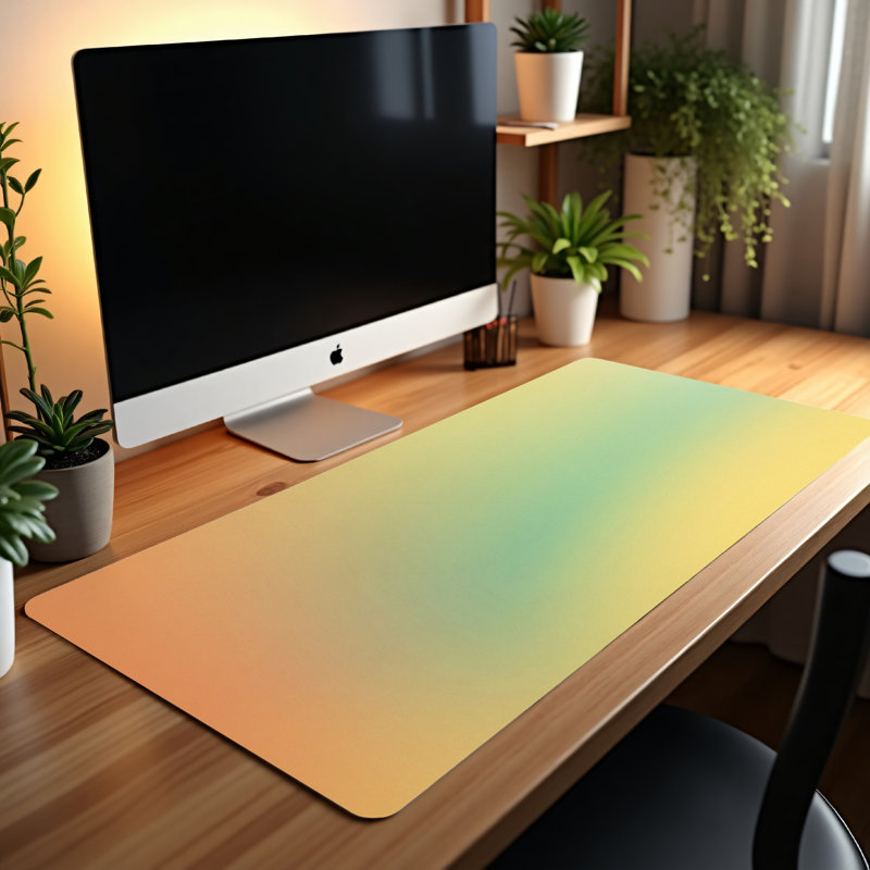 Polyester Desk Pad, 14.4x12.1