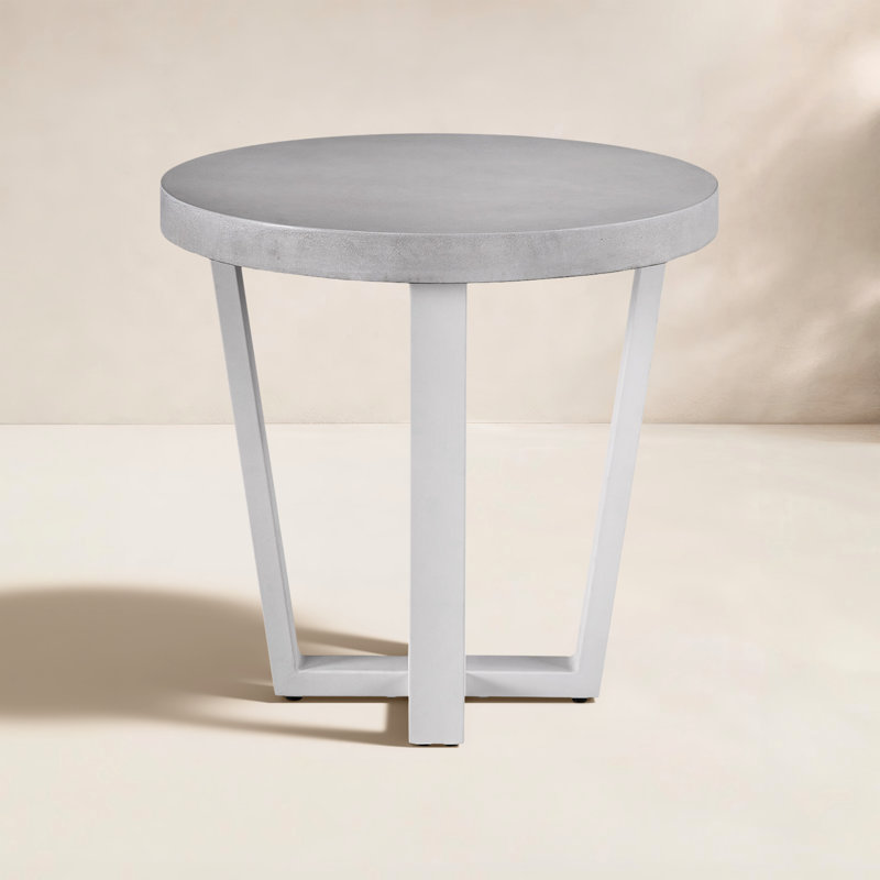 South Beach Outdoor Round Side Table, 24"