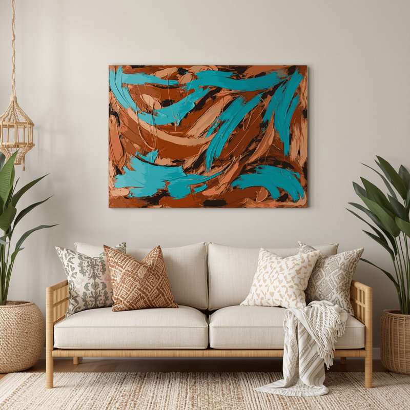 Art mural en métal Neo Expressionism 72, H 240 po x l 288 po x P 0,05 po