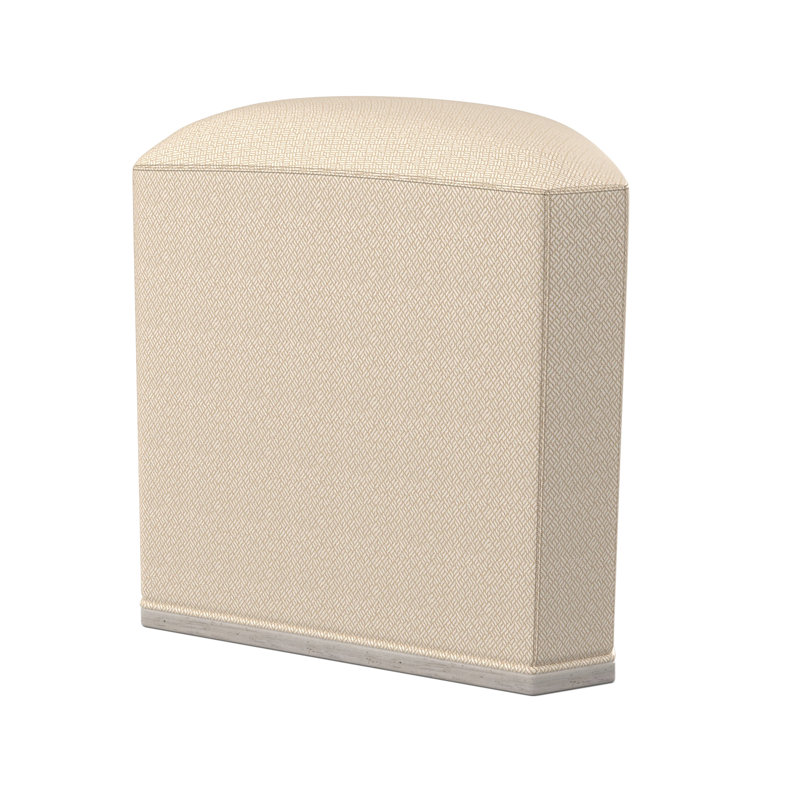 Repose-pieds Quinn, Bisque, Filigrane ivoire 100% polyester