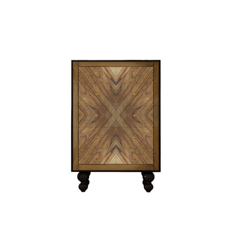Commode de rangement moderne en bois à cinq tiroirs