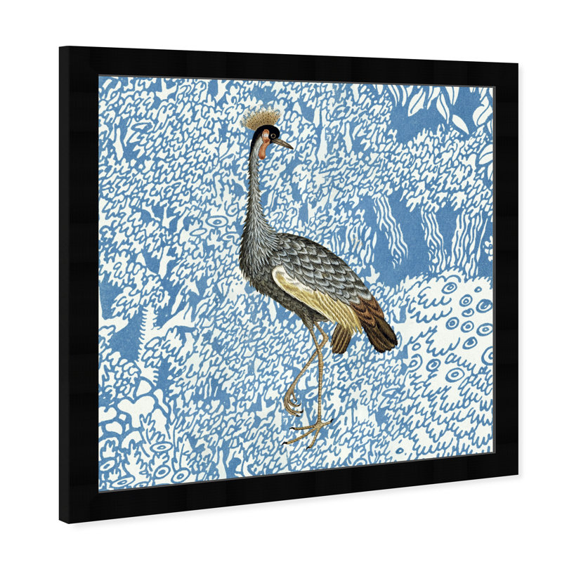 «Bird Pose 2», reproduction d'art mural, H 32 po x l 32 po x P 0,5 po, Noir