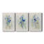 «Cottage Wildflowers I», ensemble de 3 impressions sur toile tendue-1146479735