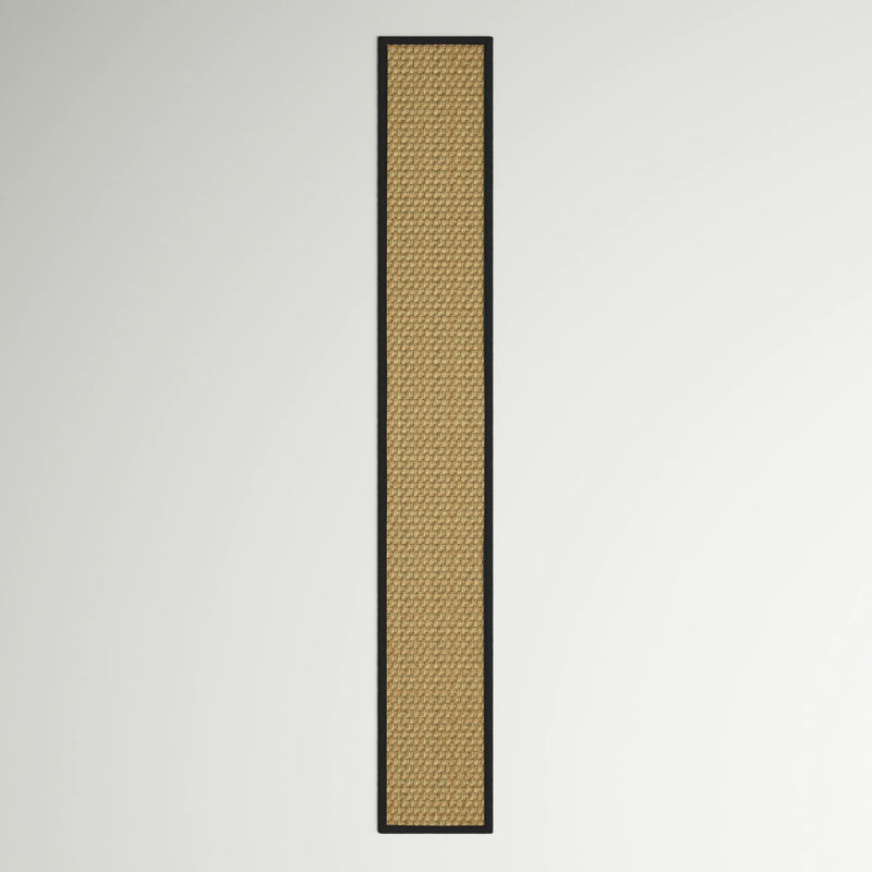 Tapis naturel / noir Auckland, Tapis de couloir 2 pi 6 po x 18 pi