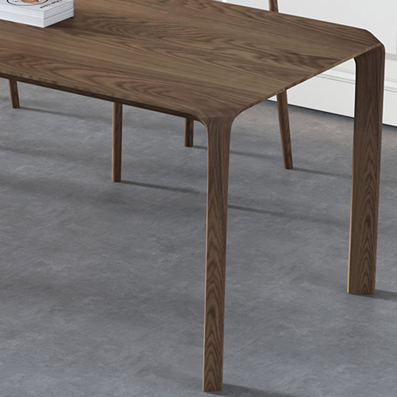 Knud Solid Wood Dining Table, 35.43" W x 86.61" L