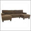 Canapé en forme de U rembourré nubby, conception de chaise double confortable avec accoudoirs rembourrés-428437208