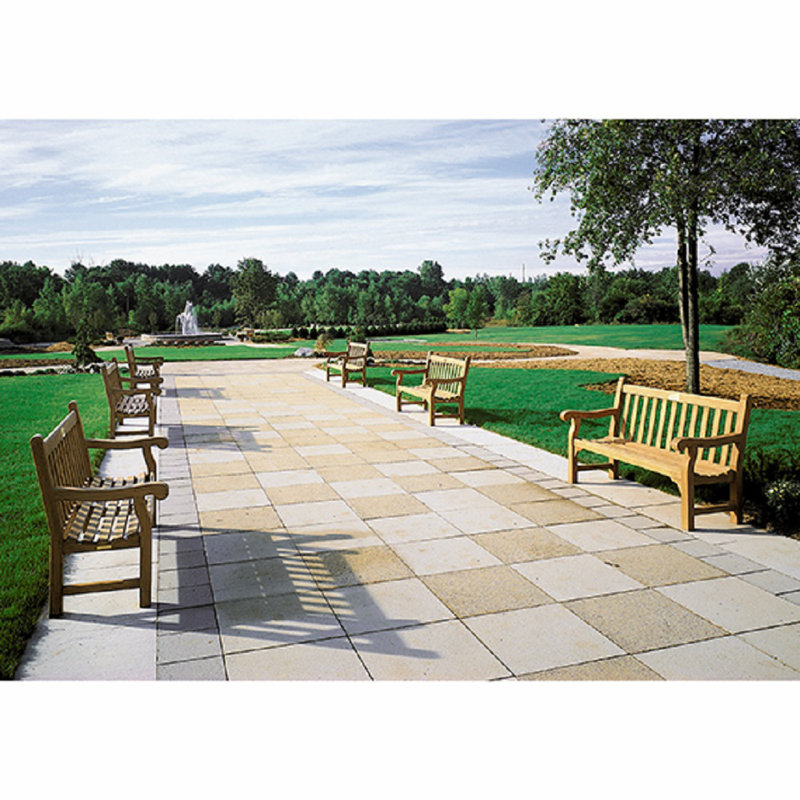 Hyde Park Outdoor Teak Bench, 38" H x 72" W x 20.5" D, Smoke