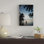 « femme qui se trouve dans l’océan pacifique au coucher du soleil, moorea, tahiti, french polynésie ii », reproduction de photo sur toile