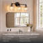 Éclairage pour meuble-lavabo à 3 lumières à intensité variable design Design en verre brisé-1625767342