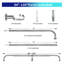 Aariel Steel Adjustable 1'' Single Curtain Rod-19324276-19324270