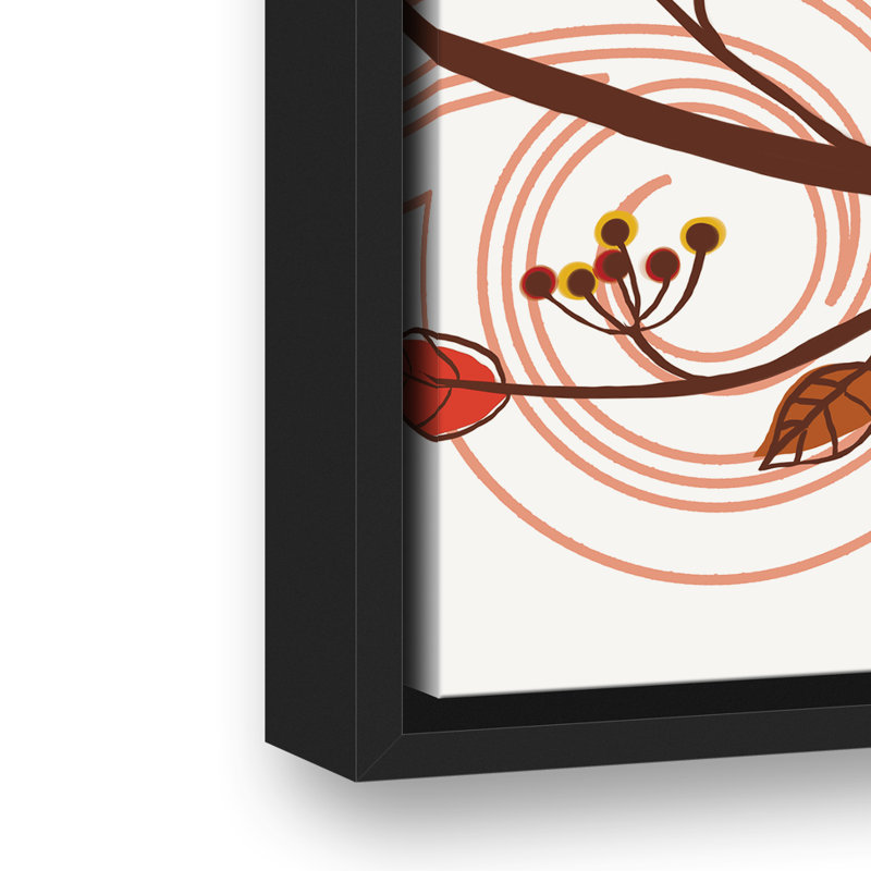 « Friendly Fall Reminder », art encadré, H 16 po x l 12 po x P 1,75 po, Cadre noir