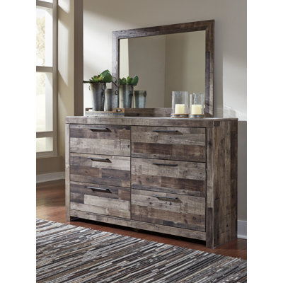 Commode double 6 tiroirs avec miroir Karmann
