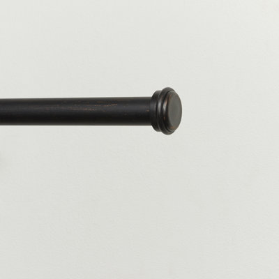 Topper 1" Adjustable Iron Single Curtain Rod